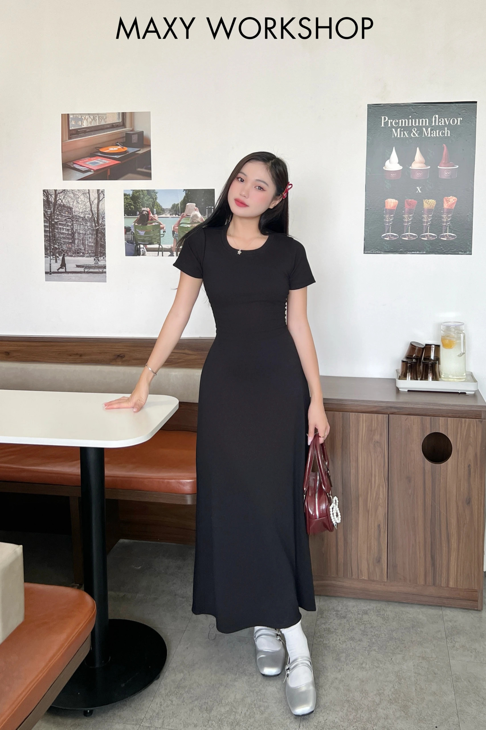 Đầm thắt dây chéo lưng Cross Back Dress Maxy Workshop
