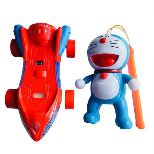 Lồng đèn rước đèn Lồng đèn trung thu Doraemon kèm xe trượt có đèn và nhạc mã số D396-8
