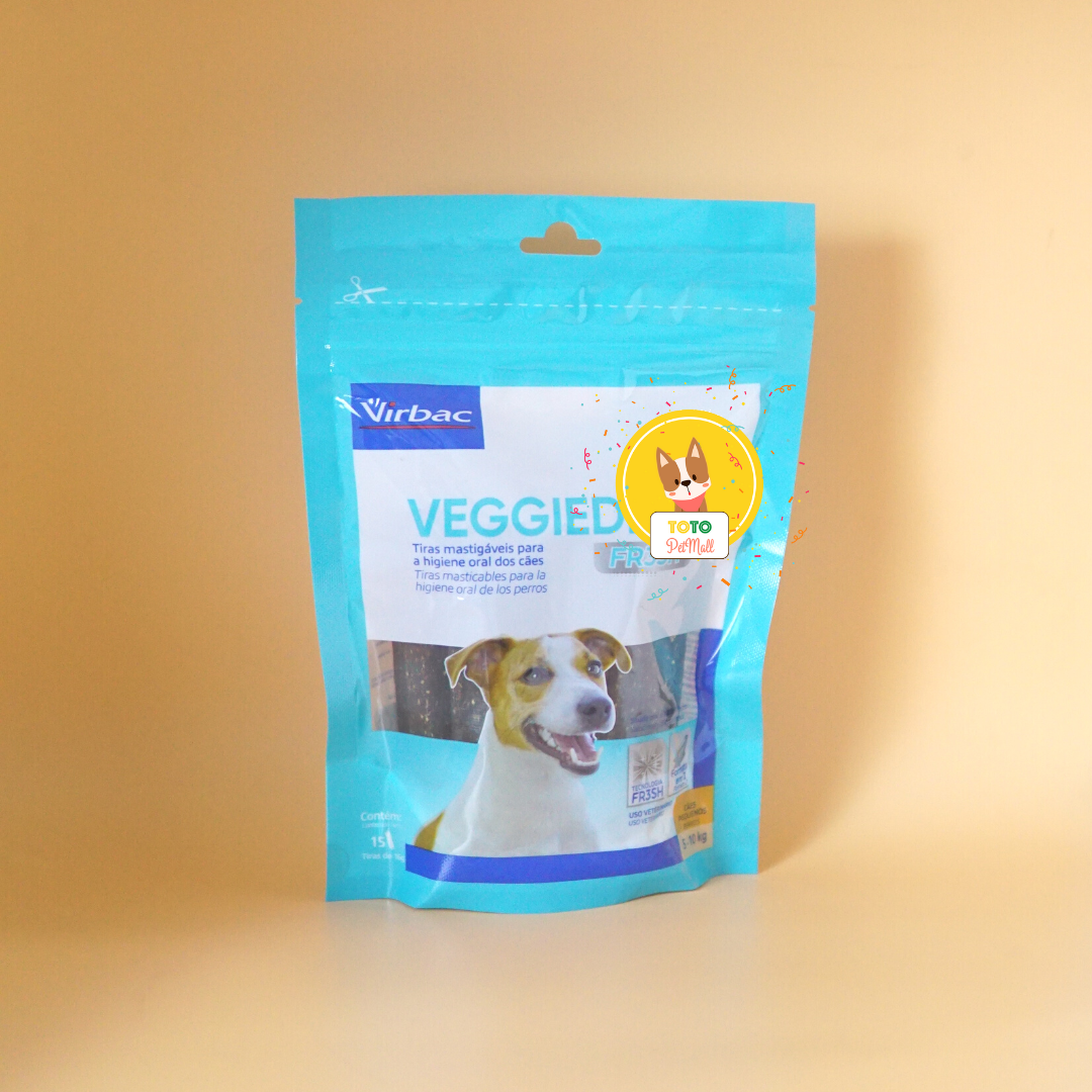 THANH NHAI SẠCH RĂNG CHO CHÓ - VEGGIEDENT VIRBAC ( 1 túi)
