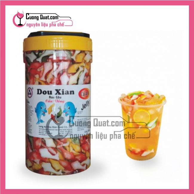 [[Hỏa tốc HCM] Thạch Douxian 2.5KG Nhiều Loại - Thạch Trái Cây Đa Hương Vị