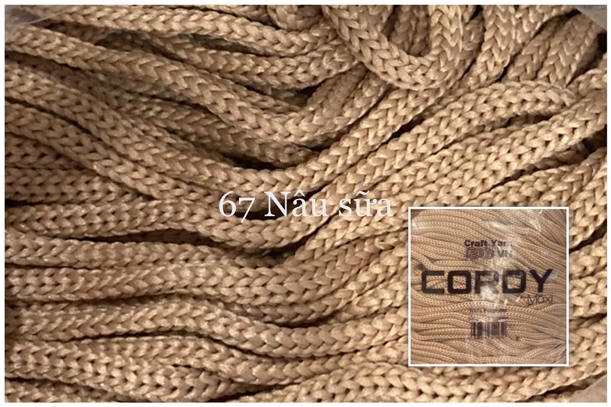 Sợi Cordy Maxi Craft Yarn Móc Túi Thời Trang