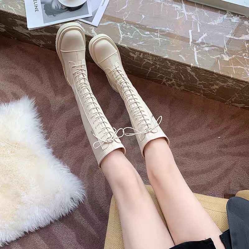 Boot đùi 40cm-đế 5cm da pu cao cấp