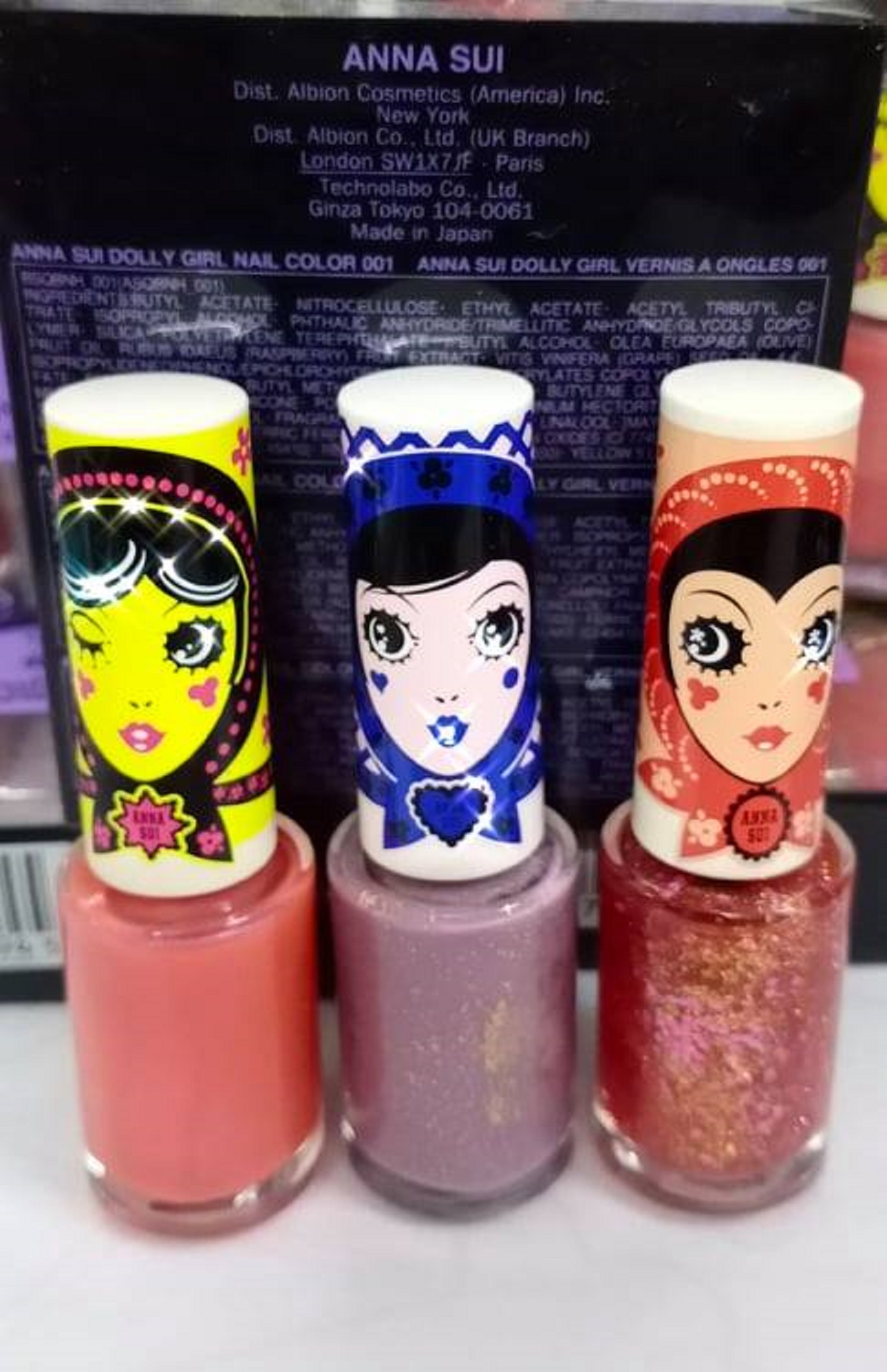 Sơn móng tay cao cấp Anna Sui/ Nhật - Set 3 chai