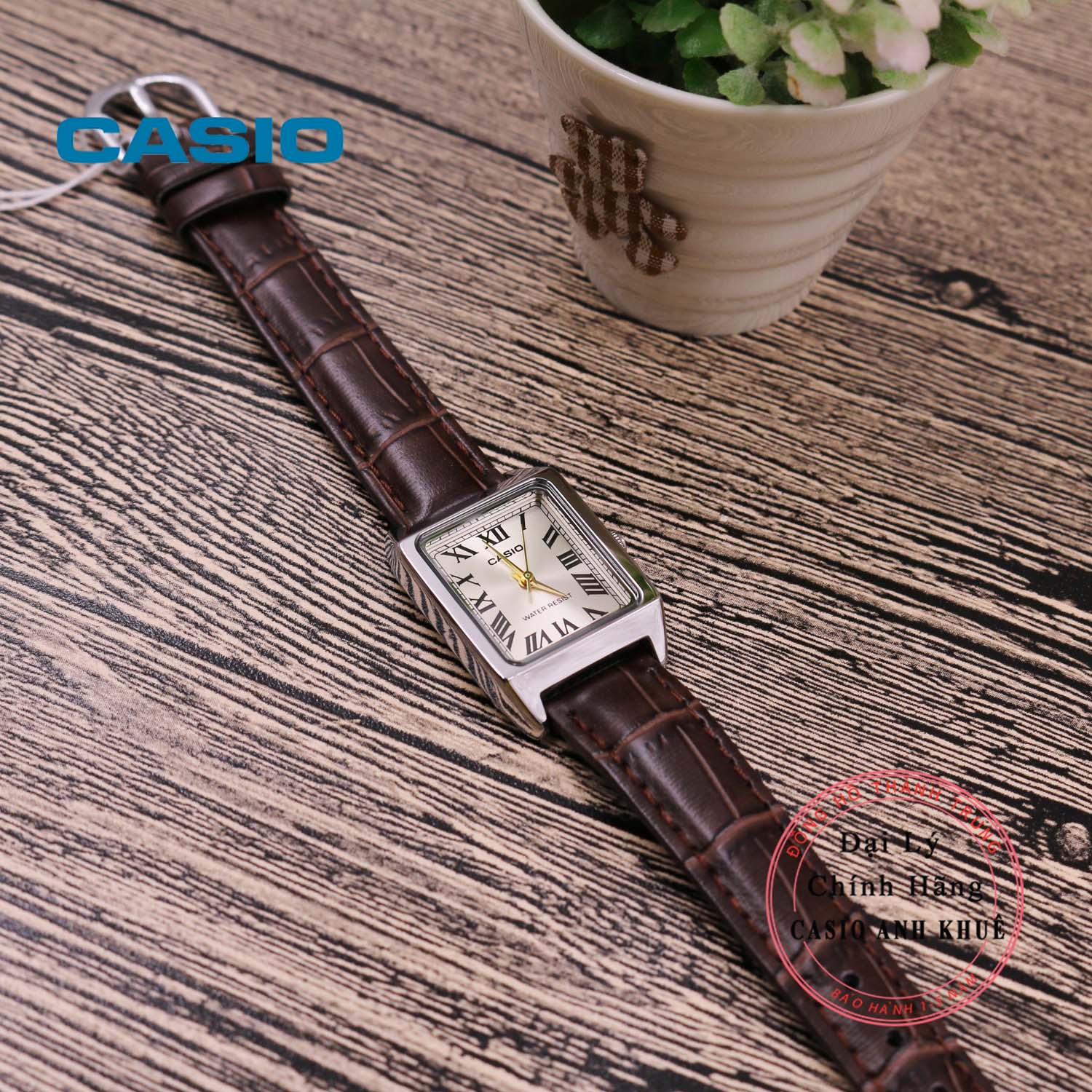 Đồng hồ nữ Casio LTP-V007L-9BUDF dây da