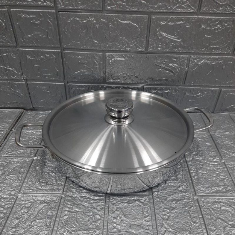 Nồi lẩu 1 đáy inox sus430 đường kính 28cm