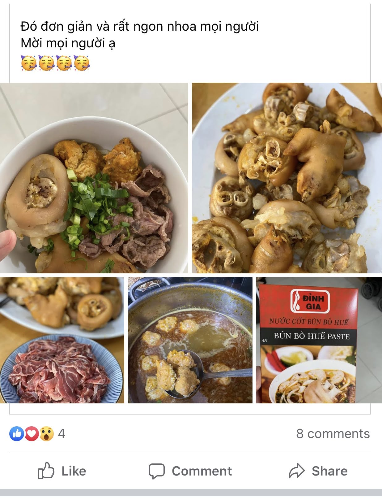Nước cốt bún bò Huế Đỉnh Gia