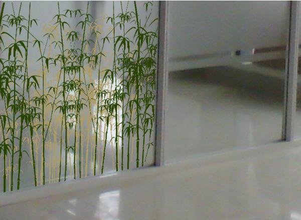 [HCM]Decal Trang Trí Dán Kính Cao Cấp Bụi Trúc Xanh -DK7047