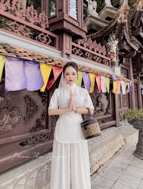 [HCM]SET ĐỒ LAM ĐI CHÙA CAO CẤP XẺ GIỌT NƯỚC