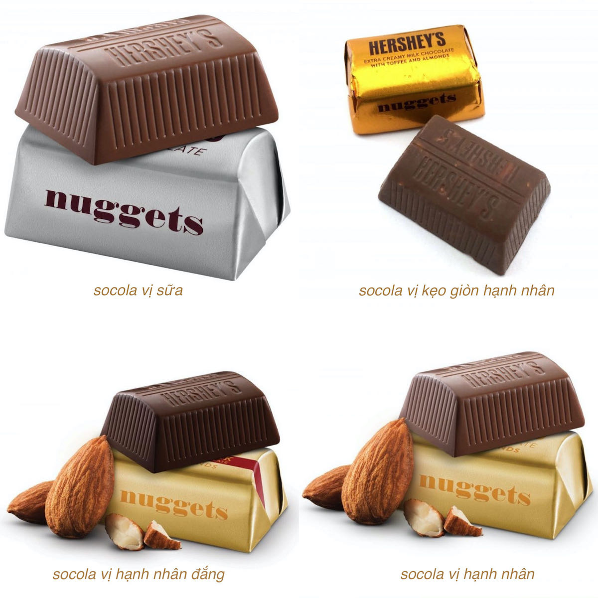 Socola Hershey 4 Vị 893g - Socola Mỹ