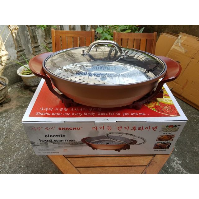 CHẢO LẨU CÁ SHACHU CS-E CÓ VỈ HẤP NEW