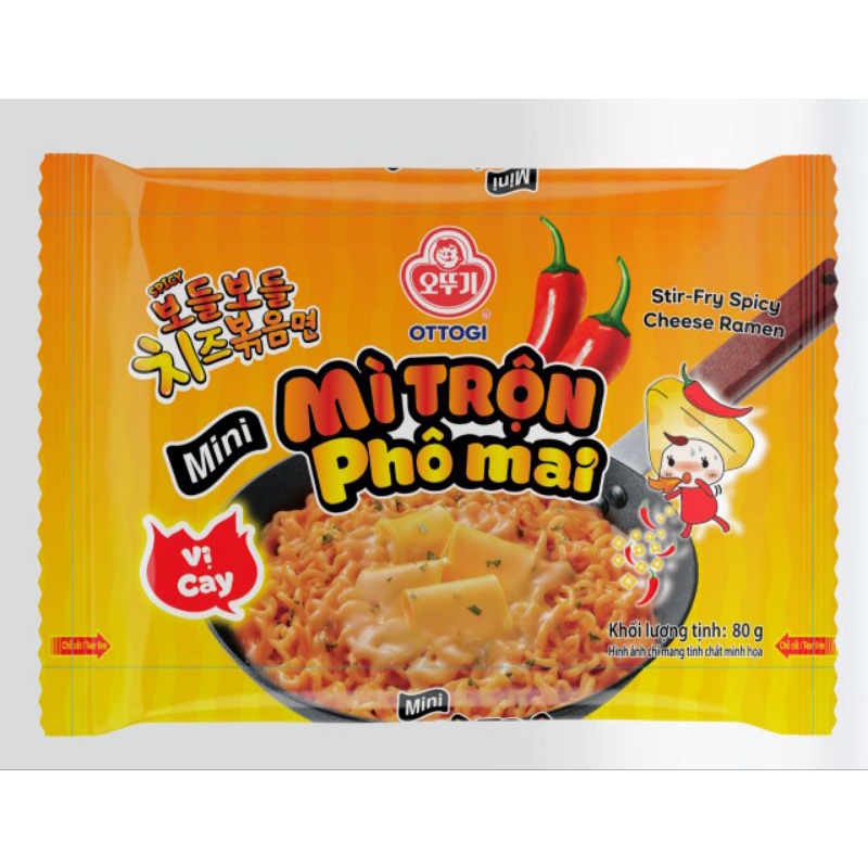 MÌ TRỘN PHÔ MAI OTTOGI MINI 80G