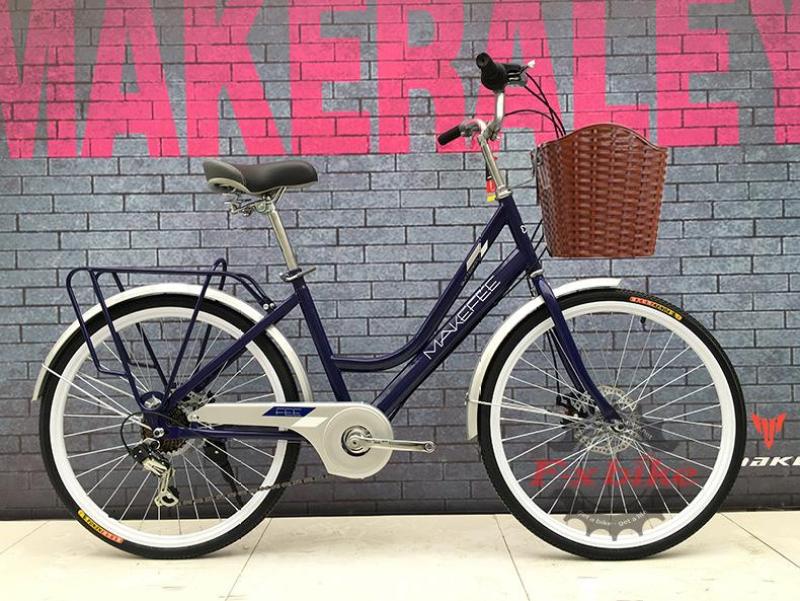Mua Xe đạp nữ Makefee khung hợp kim thép carbon nhẹ, phanh cơ đĩa Bolids, líp 7 tầng, củ đề Shimano TY21 (Nhiều Màu)