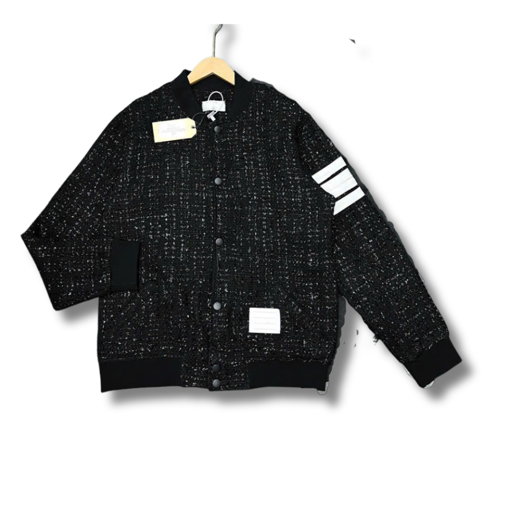 Áo khoác bomber nam Thom chất dạ siêu đẹp dày dặn Arushop