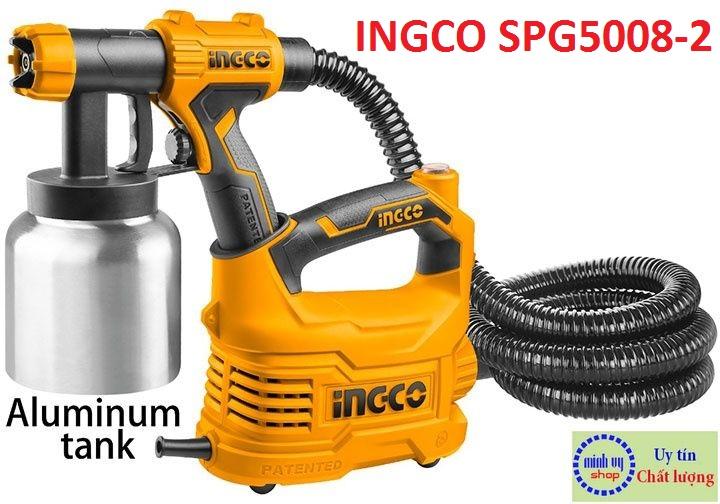MÁY PHUN SƠN DÙNG ĐIỆN INGCO 500W Bình Nhôm INGCO SPG5008-2