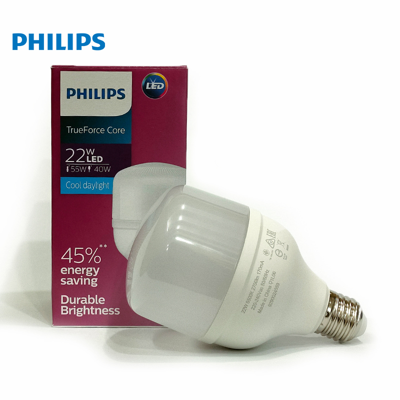 Bóng led trụ philips tforce core hb mv nd 22w e27 gen3