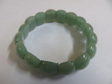 Vòng tay đá Xanh ngọc hạt vuông hình mai rùa  KT hạt ( 1,5 x 1,1) cm - Vòng tay phong thủy