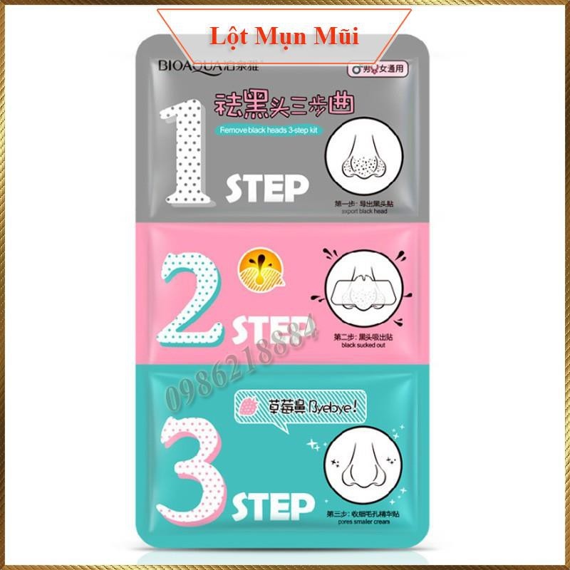 Miếng lột mụn mũi 3 bước MM12