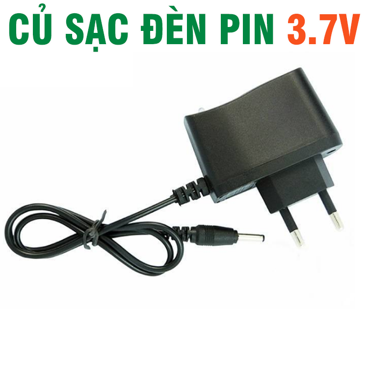 Củ sạc đèn pin 3.7v đầu nối 3.5mm dùng sạc pin 18650