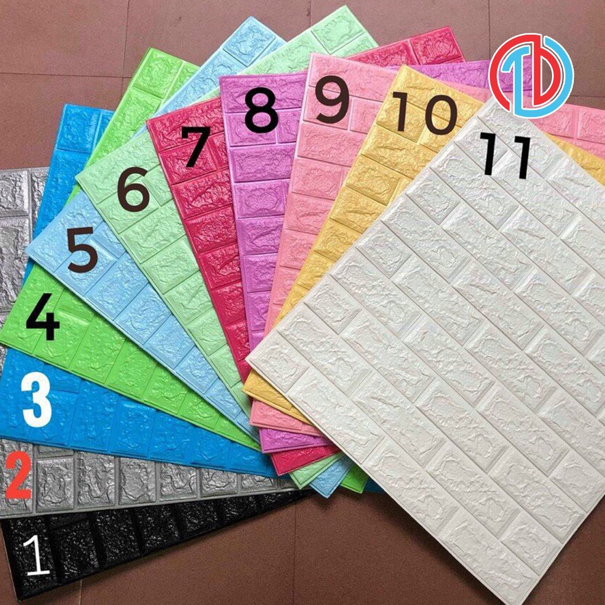 Xốp Dán Tường Giả Gạch 3D ( dày 3mm- 4mm- 5mm) - Khổ Lớn 70X77