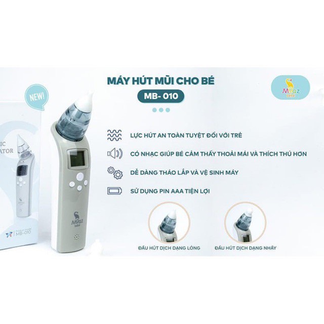 Máy hút mũi điện tử Moaz Bébé MB010