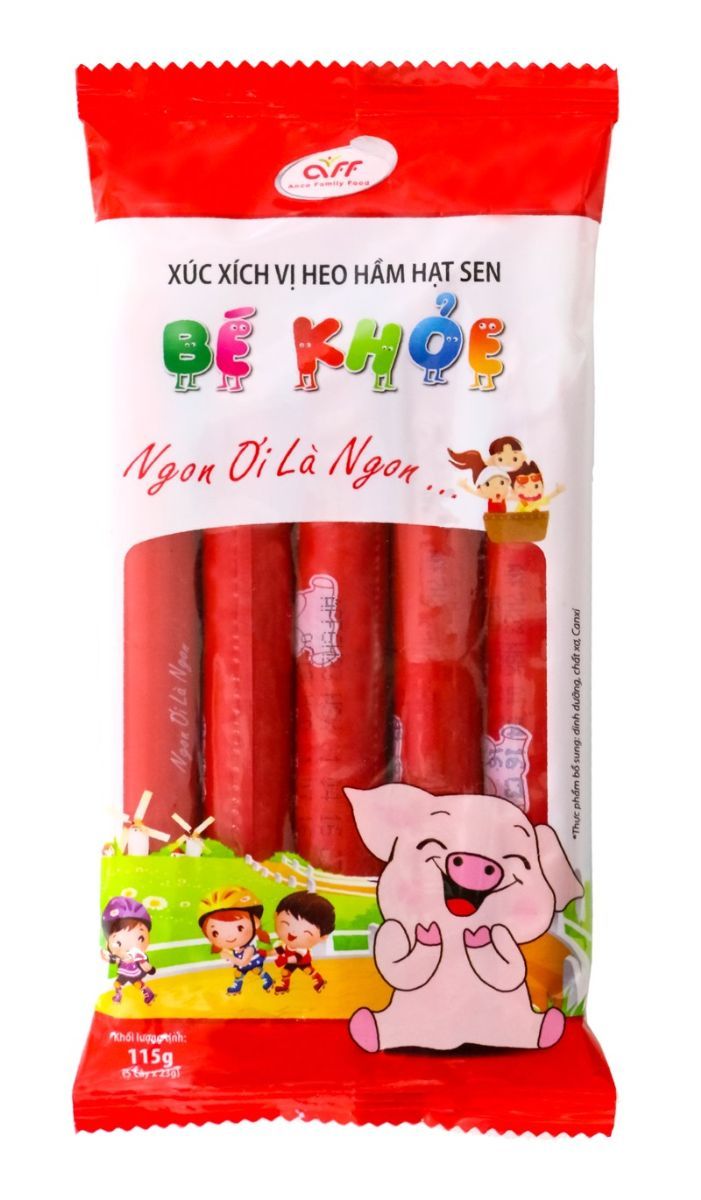 Combo 3 Túi Xúc Xích Bé Khỏe Xuxifarm 115G (Túi 5 cây x 23G)