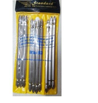 MŨI VÍT 2 ĐẦU BAKE TRẮNG DÀI STANDARD PH2 X 200MM ( 1 VĨ / 10 CÂY )