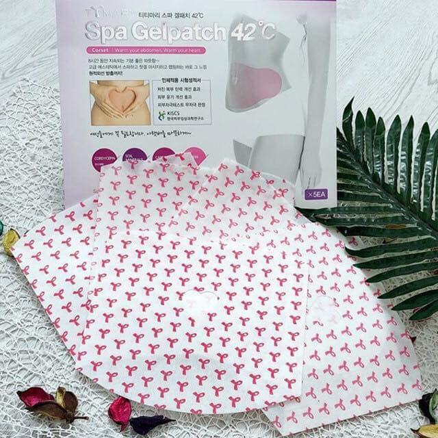 [Set 5 miếng] Miếng Dán Tan Mỡ Bụng Ttmary Spa Gel Patch 42°C