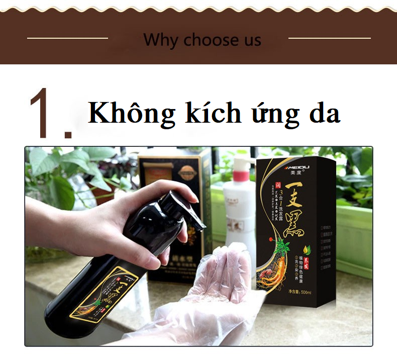 Gội Nhuộm Đen Tóc MEIDU