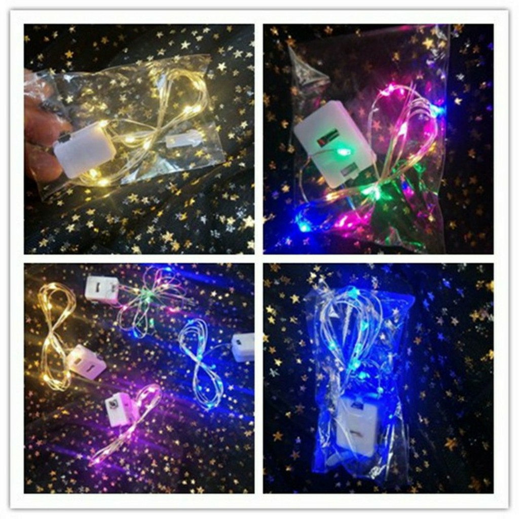 đèn led đom đóm trang trí Đèn Fairylight 2 dây dài 2m