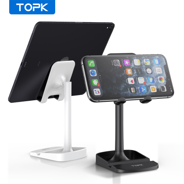 Giá đỡ điện thoại để bàn TOPK D23 Đế máy tính bảng có thể xoay được cho iPhone iPad HUAWEI Xiaomi OPPO Vivo