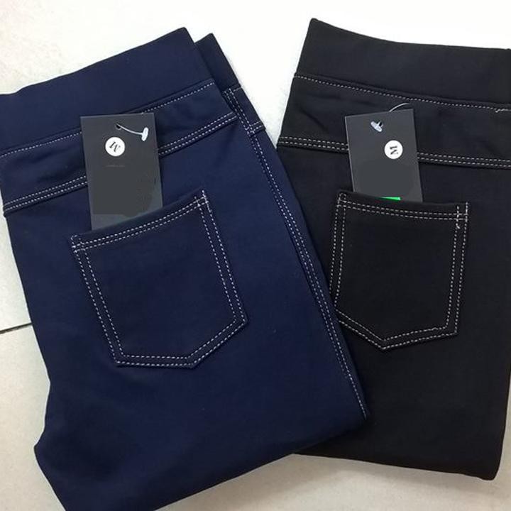 Legging giả jean quần giả bò tôn dáng siêu xinh chất liệu cotton co giãn 4 chiều loại 1