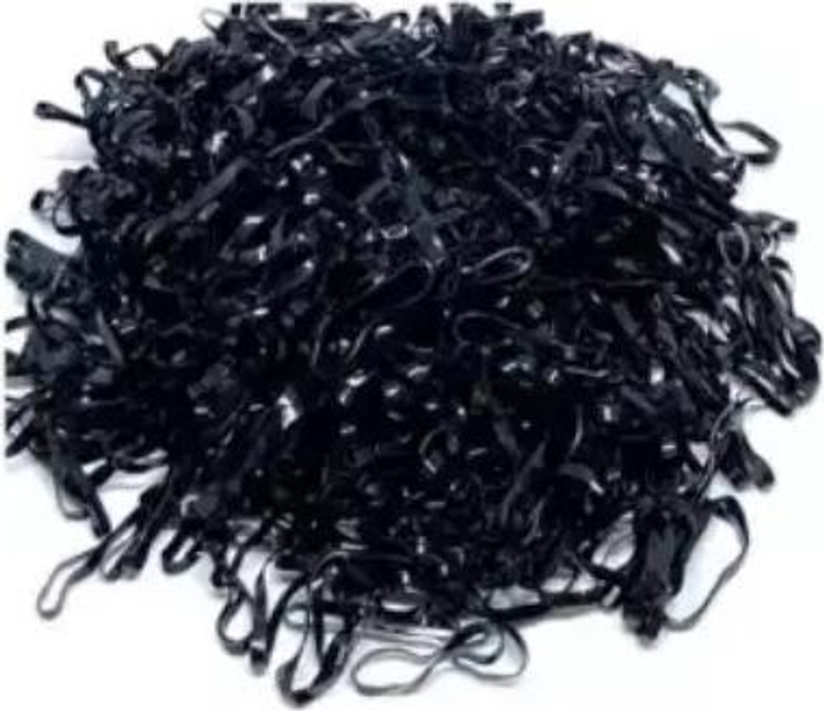 Bịch 1kg thun cột tóc màu đen nhiều màu BẢN NHỎ cho bé gái, dây thun cột tóc, chun buộc tóc