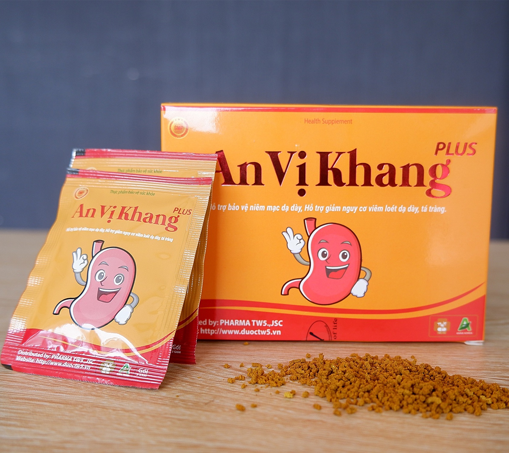 An vị khang plus hộp 16 gói