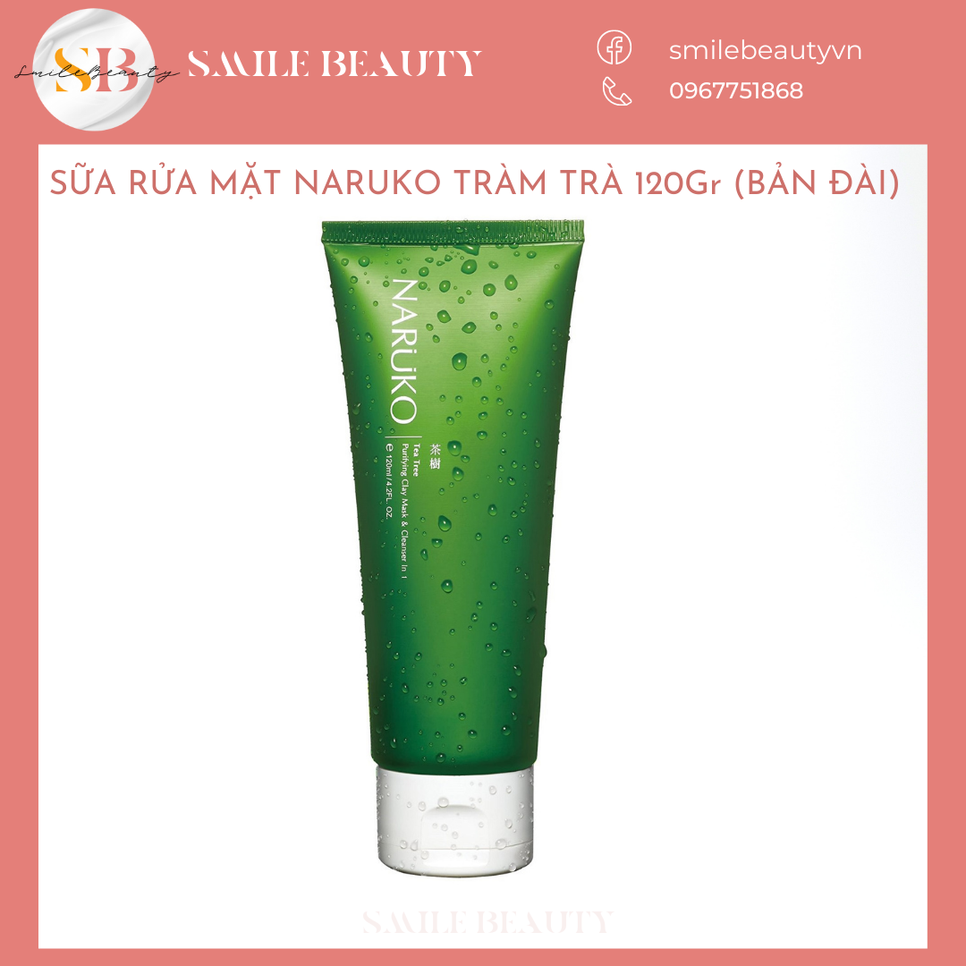 Sữa rửa mặt Naruko Tràm trà (bàn Đài)