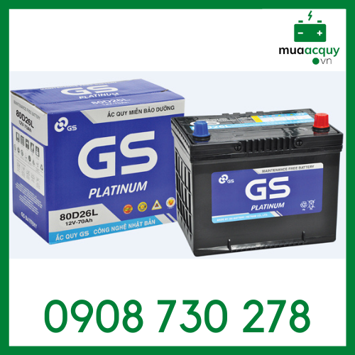 [HCM]Ắc quy GS MF 80D26L
