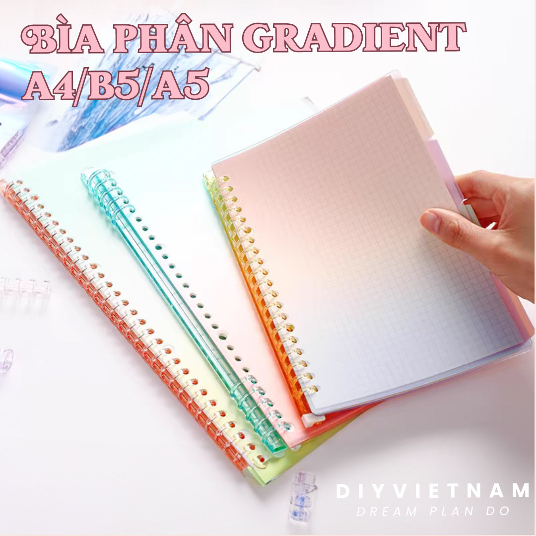 BÌA PHÂN MÀU SỔ CÒNG A5(20)/B5(26)/A4(30)