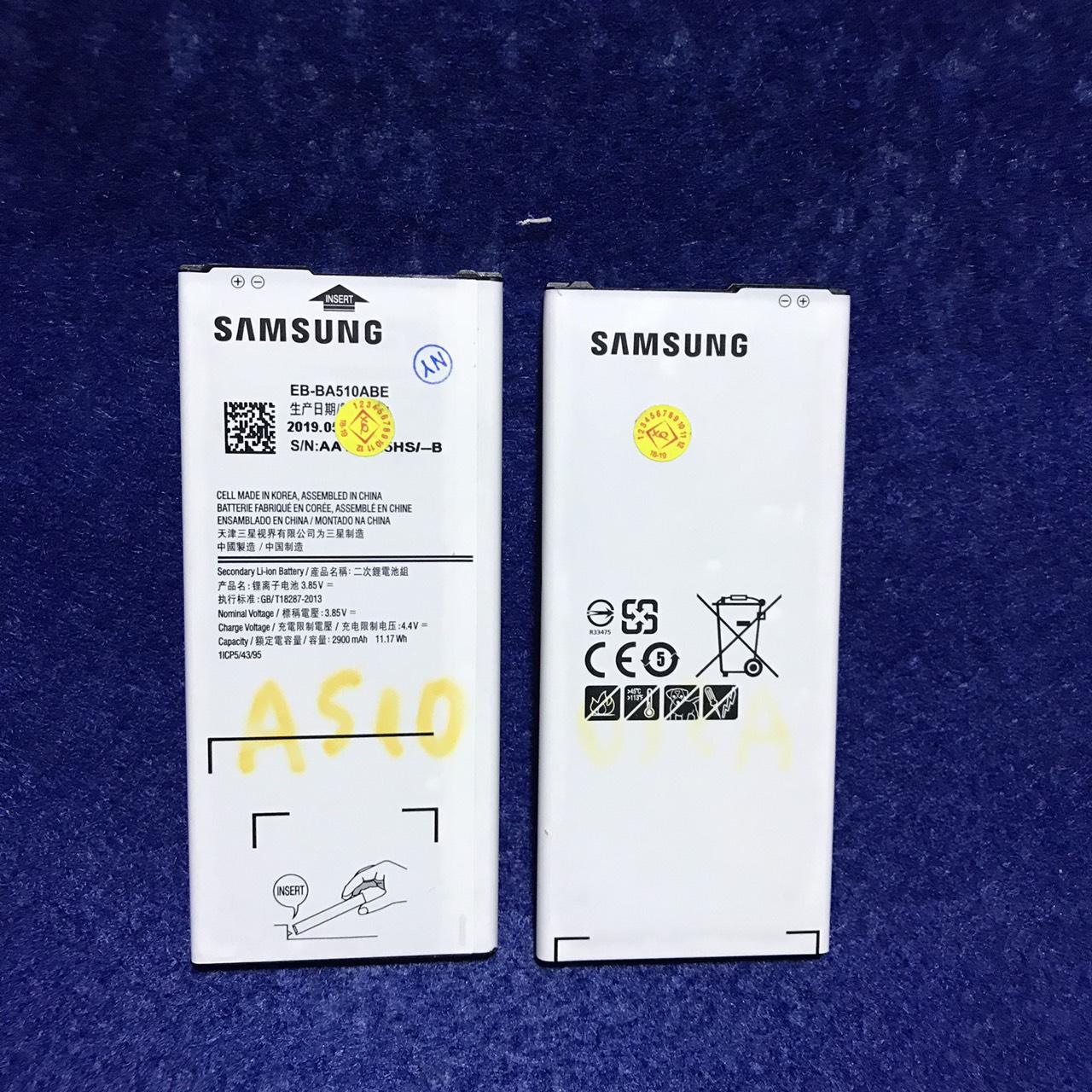 Pin Samsung Galaxy A510/ A5 2016 (EB-BA510ABE/ 2900 mAh) zin, bảo hành 6 tháng