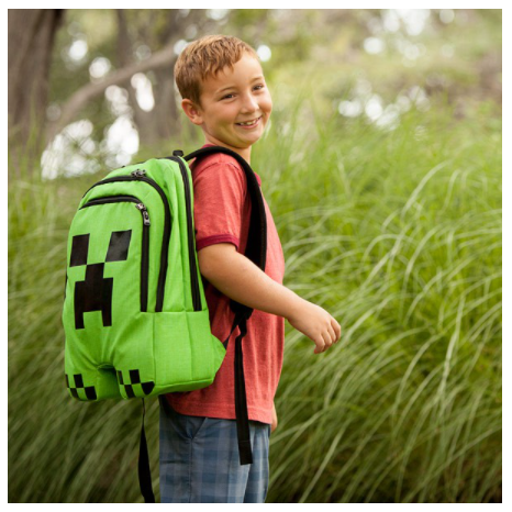 Backpack Creeper Minecraft chính hãng có chân
