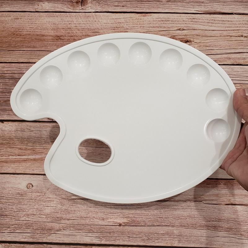 Khay pha màu nhiều mẫu, mini, oval, hình chữ nhật, pallete pha màu đôi dạng gập