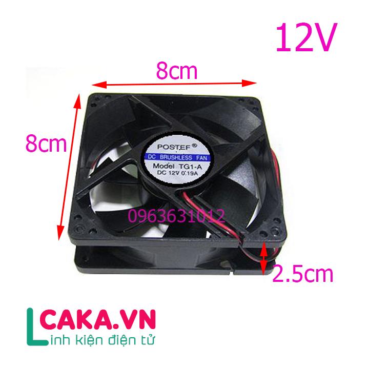 Quạt tản nhiệt 12V 9x9x2.5 giá rẻ