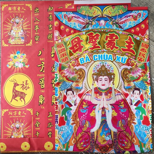 Bộ giấy cúng (đầy đủ xếp sẳn) BÀ CHÚA SỨ - thờ cúng