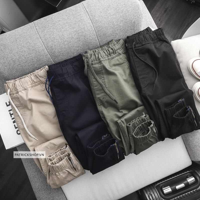 Quần Dài nam Jogger Kaki Zara