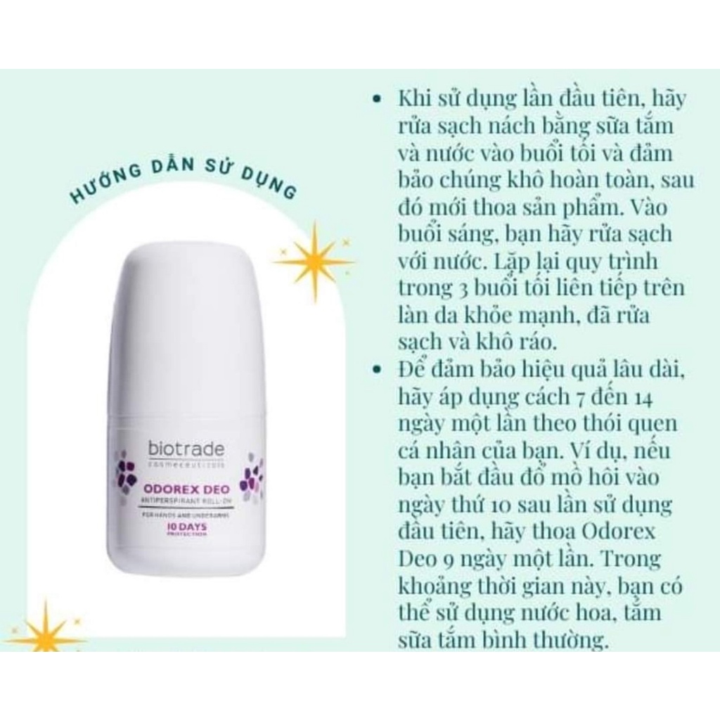 Lăn khử mùi BIOTRADE ODOREX DEO