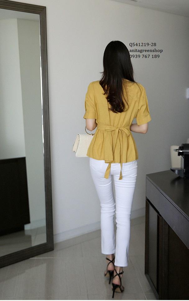 Q541219  ÁO KIỂU NỮ CỔ VUÔNG