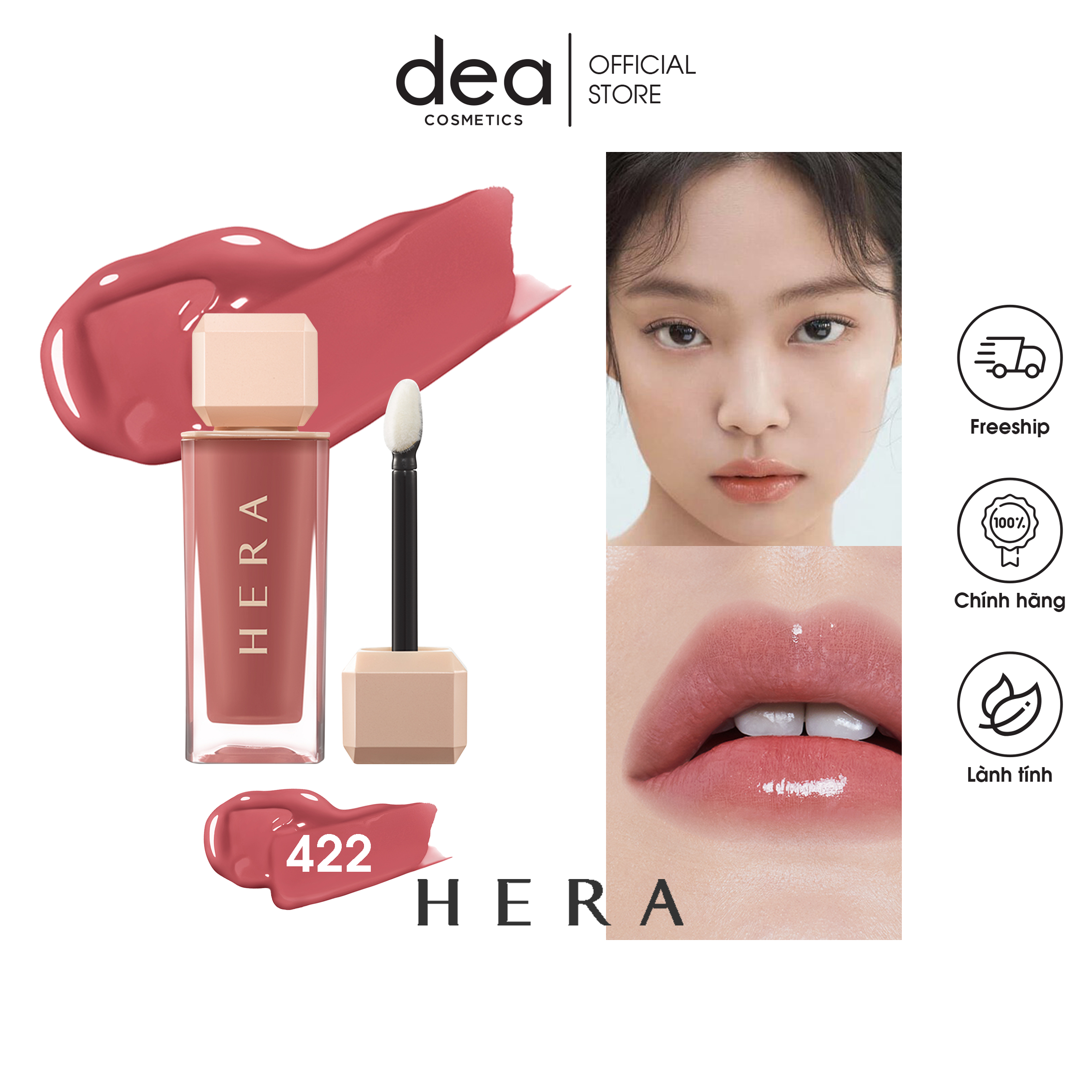 Son bóng Hera Sensual Spicy Nude Gloss