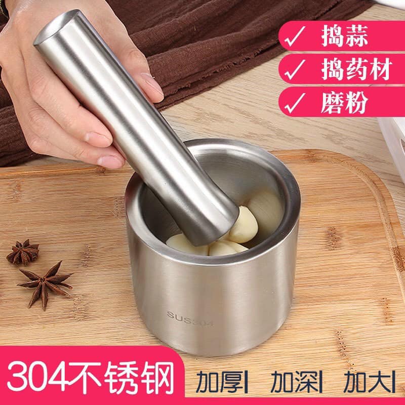 Bộ chày cối inox 304