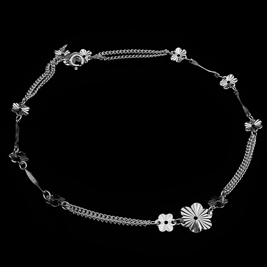 Lắc chân Bạc Hiểu Minh Lc009 (Bạc)