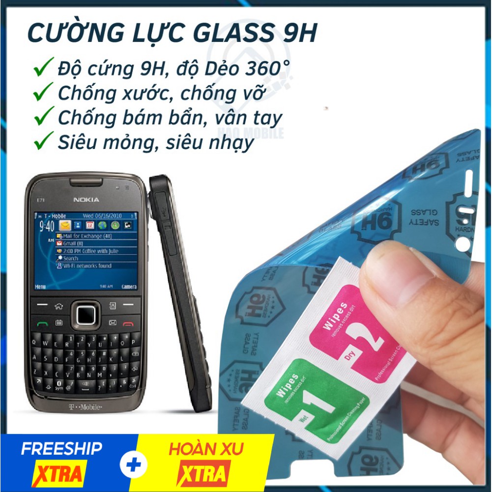 Dán cường lực dẻo nano 9h cho nokia e71, nokia e73