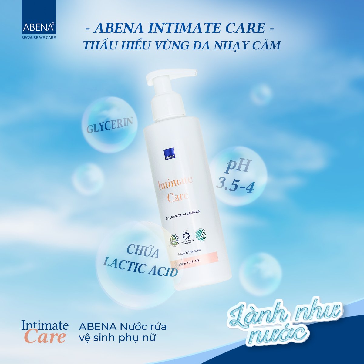 Nước rửa vệ sinh phụ nữ Abena