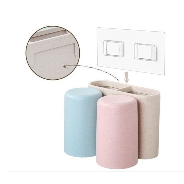 Kệ cắm bàn chải để đồ kèm 2 cốc ECOCO cao cấp 1701